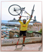 Cyclist who lost his leg inspires others by going on an Adventurous Expedition