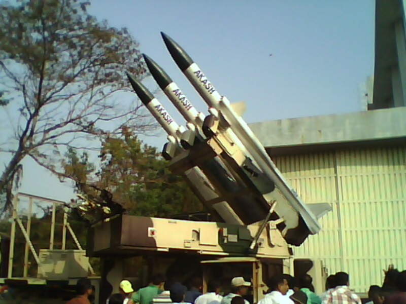 Missile Aakash inducted by DRDO