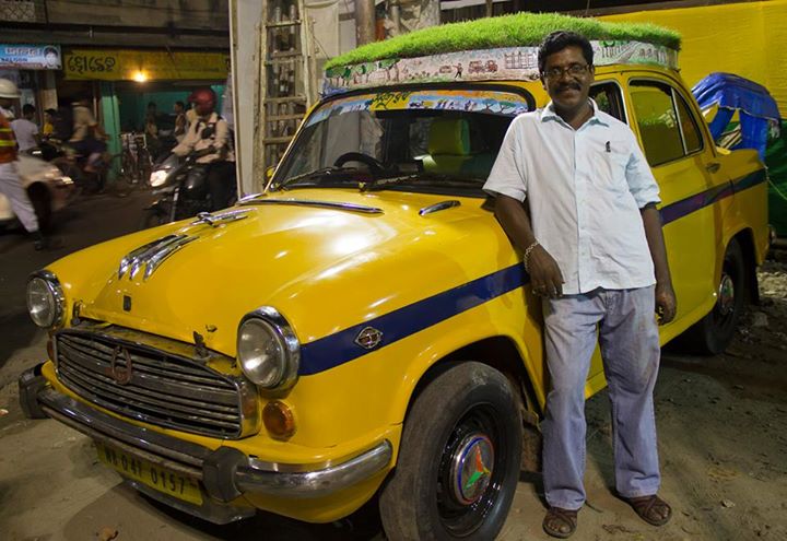 Cab driver’s rooftop garden on taxi