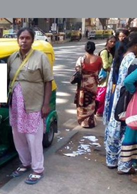 Heroic woman auto driver