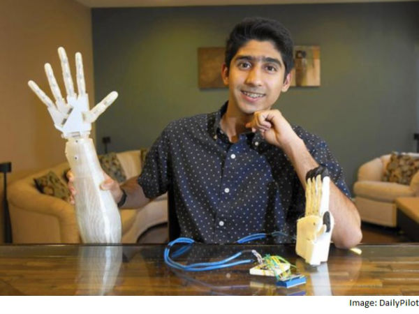 Low cost robotic arm by Indian teen