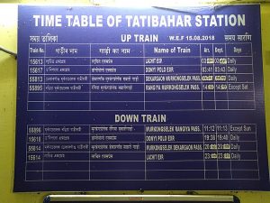 New user-friendly Railway time table