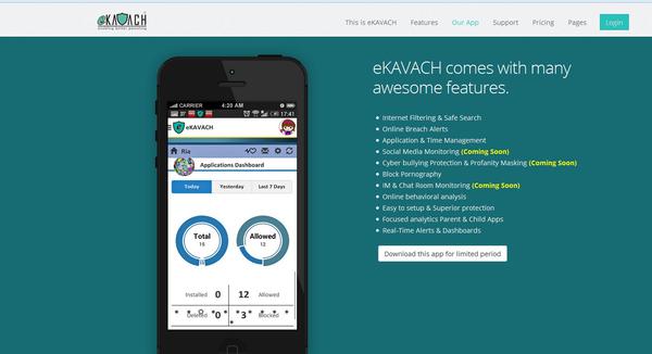 eKavach app enables better parenting