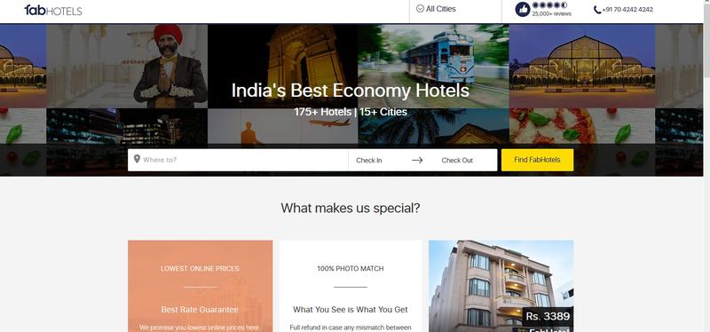 FabHotels – A budget hotel aggregator