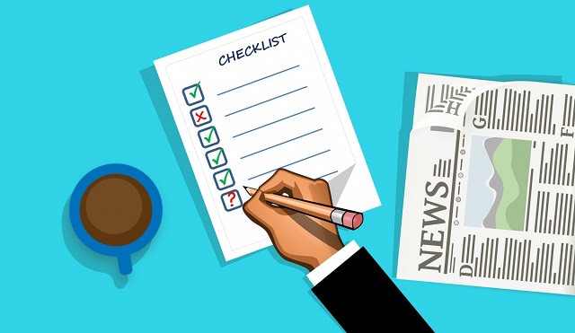 Checklist before accepting a job