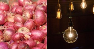 Using onion skin for electricity