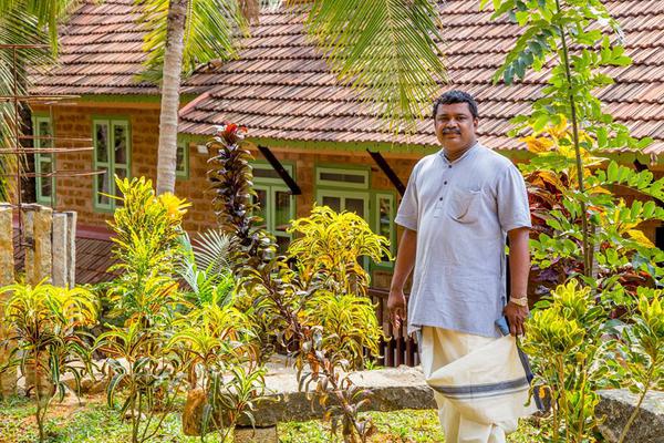 Man built house from waste