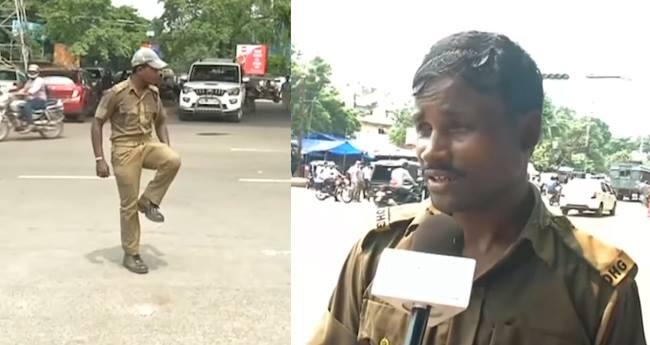 Bhubaneswar traffic cop goes viral with his dance