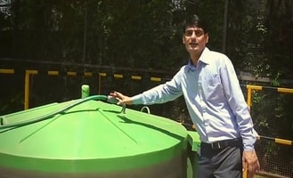 This man installs biogas plant in balcony