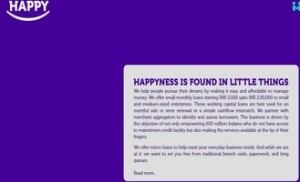 Happy – A digital lending startup