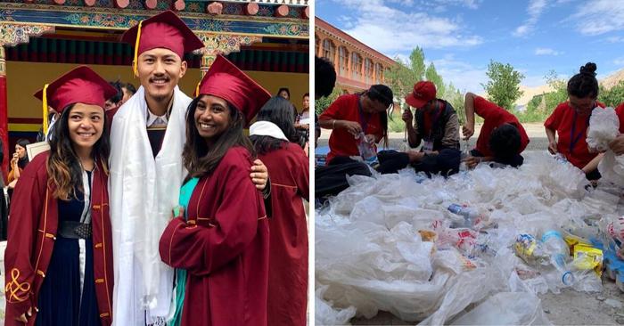 Greenhouses made with plastic waste in Ladakh