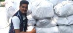 Chennai teens distribute cloth bags made with bedsheets