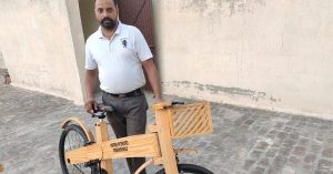 Punjab carpenter makes eco-friendly wooden bicycles