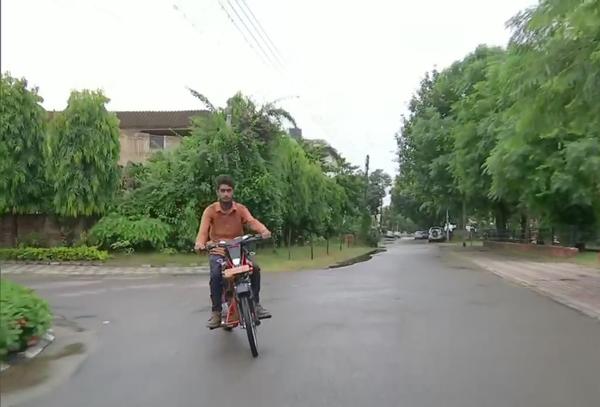 Class 10 boy designs bike from scrap material