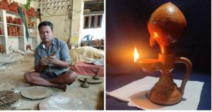 Earthen lamp that lights for 24-hours