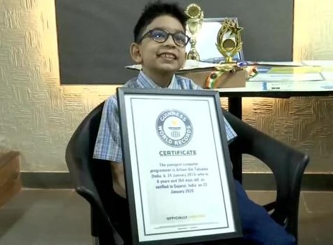 6-year-old Youngest Programmer holds Guinness World Records