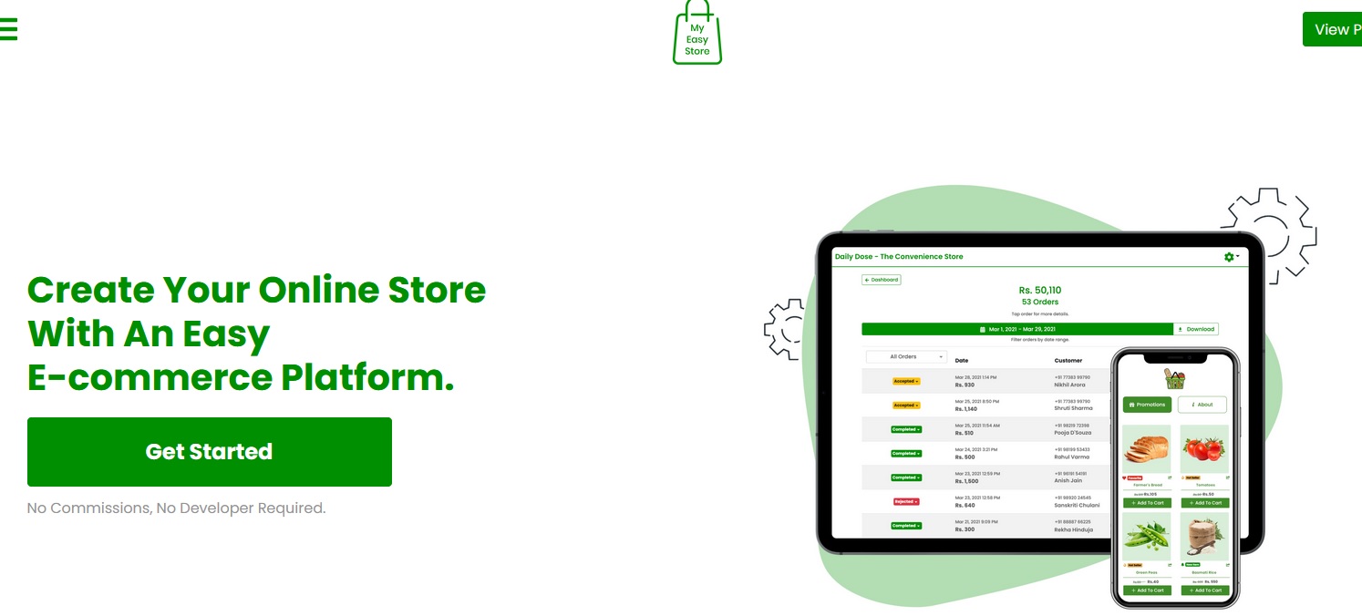 MyEasyStore helps small businesses to set up online store