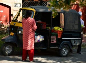 Woman e-rickshaw driver ferries COVID-19 patients