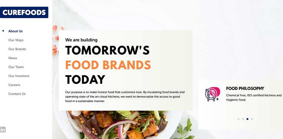 Curefoods – A cloud kitchen startup