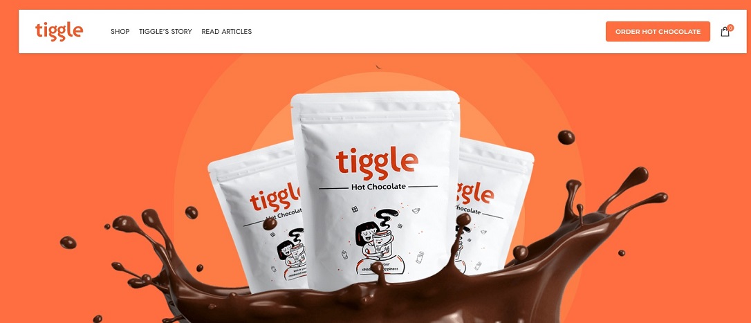 Tiggle delivers hot chocolate