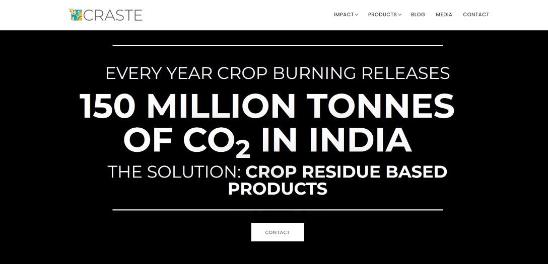 Craste offers crop residue-based products