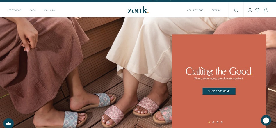 Zouk offers vegan footwear