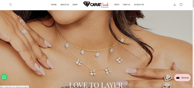 Carat Crush offers trendy gold jewellery