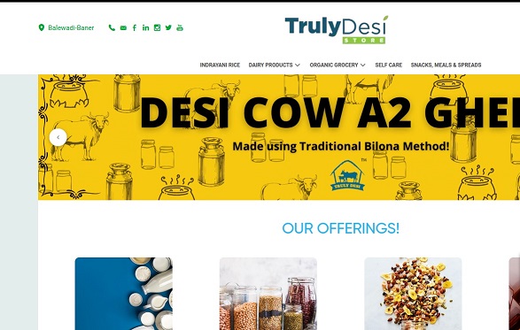 Truly Desi offers pure dairy products