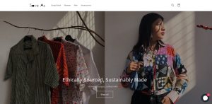 Woman who creates a sustainable fabric brand