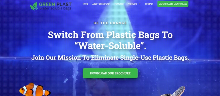 GreenPlast water-soluble bags help replace plastic bags