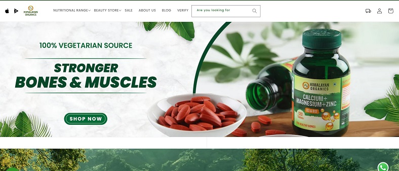 The Himalayan Organics offers plant-based dietary supplements