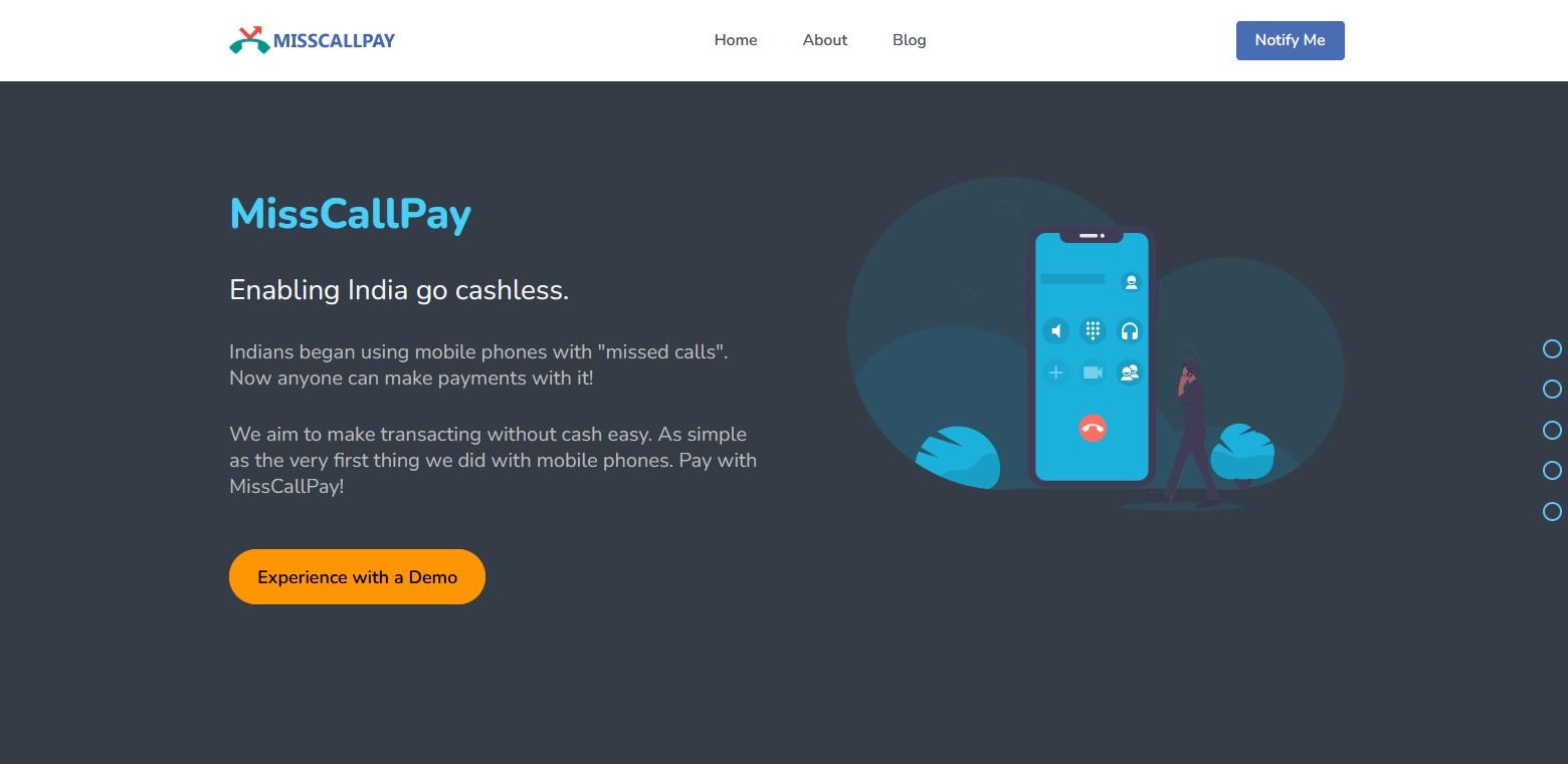 MissCallPay allows UPI payments with a missed call