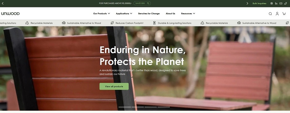 unWOOD: Reinventing waste, one tree saved at a time