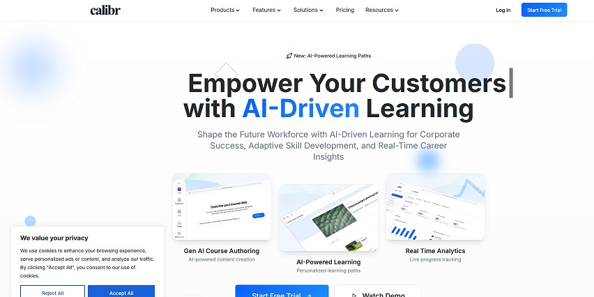 Calibr.ai, powering the future of learning with AI