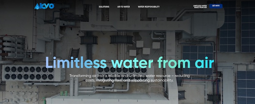 Akvo’s atmospheric water generators turn air into a water source