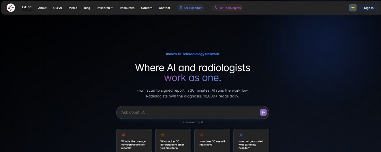 5C Network: AI-driven radiology transforming healthcare in India